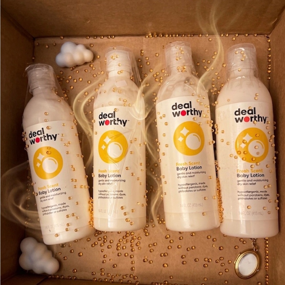 Deal Worthy Fresh Scent Baby Lotion - Bundle of 4 - Cream